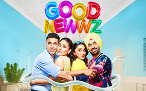 The lead cast of Raj Mehta`s comedy film `Good Newwz` (Releasing December 27th 2020)